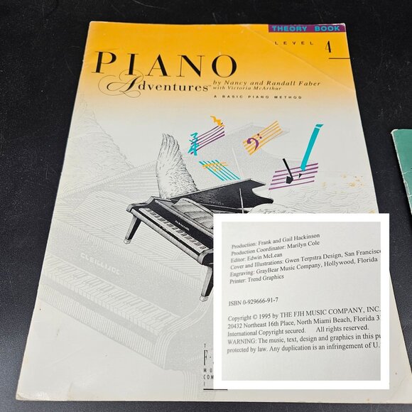 FJH Piano Lesson Sheet Music Books Level 2A-B 3A-B 4 5 Intermed Advanced Set 6 - Picture 6 of 16